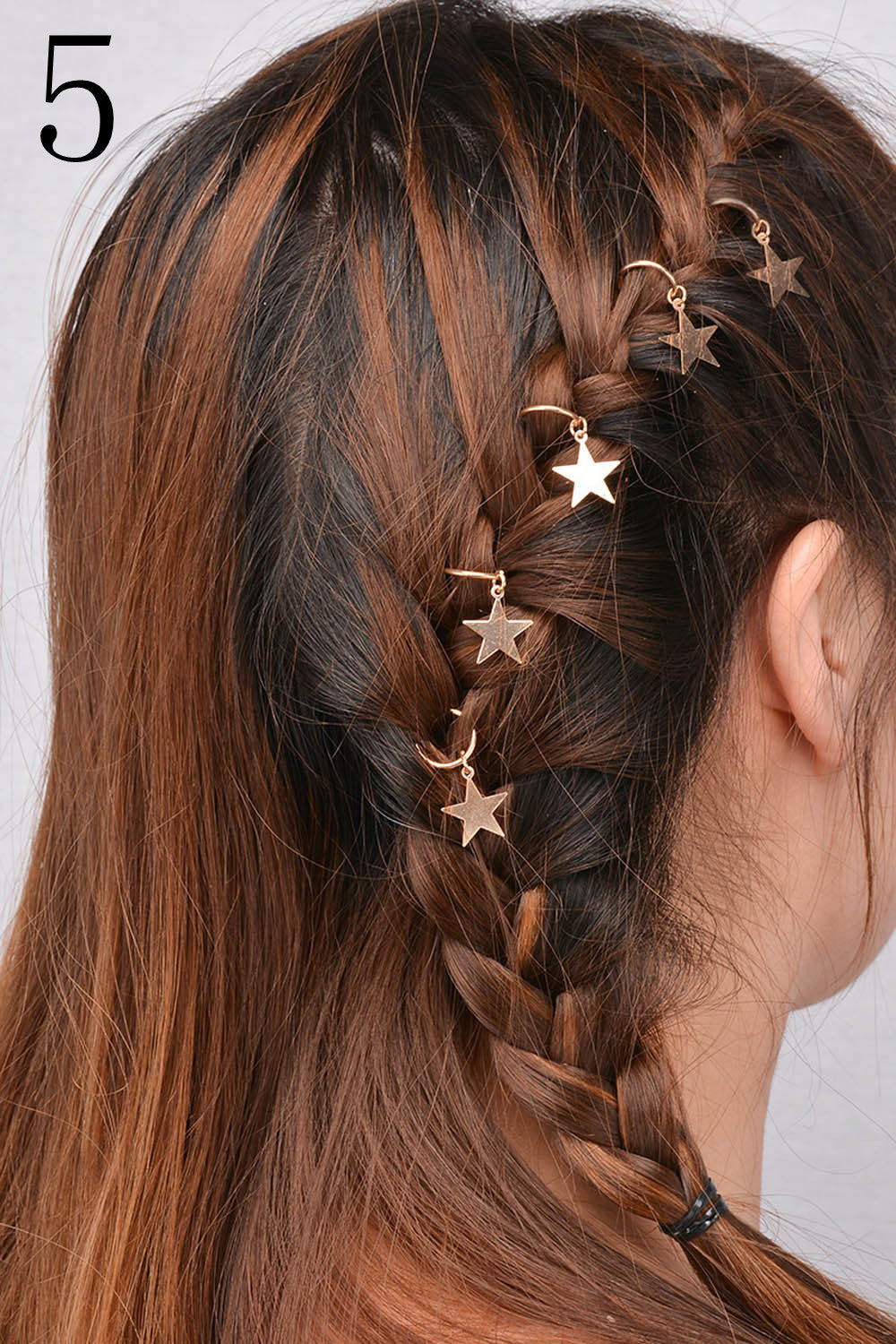 Gold Silver Ring Hair Clip Pin