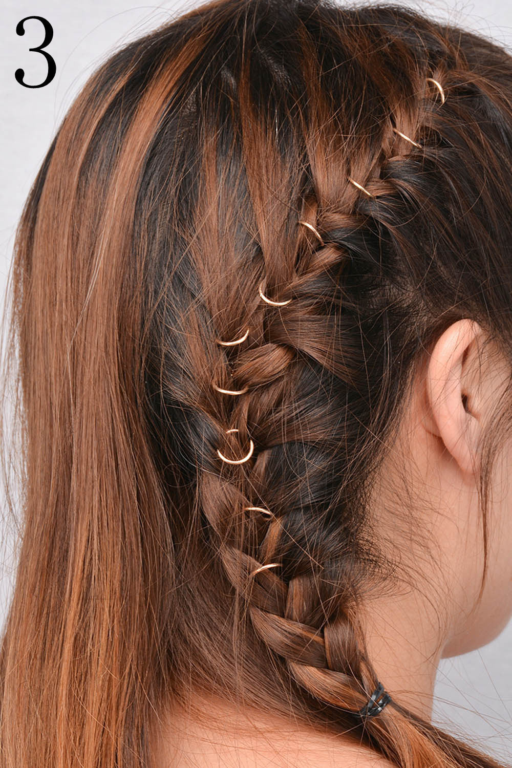 Gold Silver Ring Hair Clip Pin